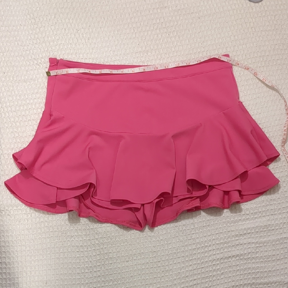 Pink Ruffled Skort